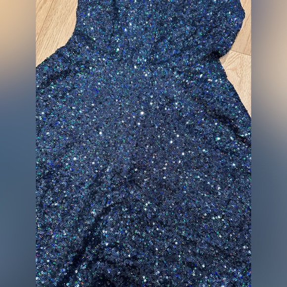 Bedo blue sequin dress. Worn once - Picture 2 of 4